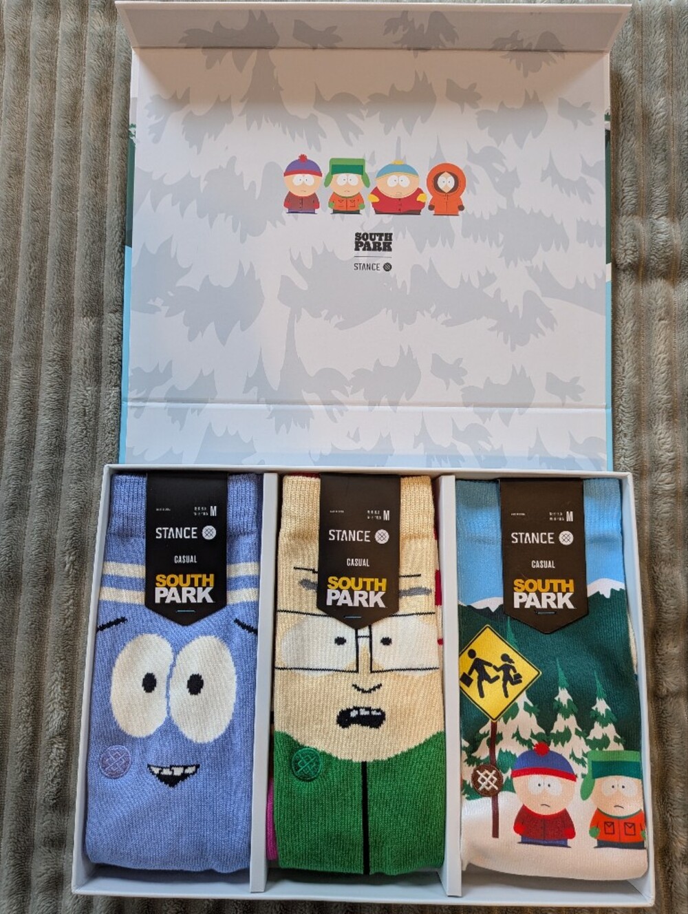 Stance x South Park 3-Pair Collector Gift Box Socks NWT Size M Rare